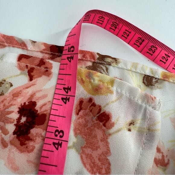 Abercrombie & Fitch floral tie strap slit midi dress size medium petite - Picture 8 of 8